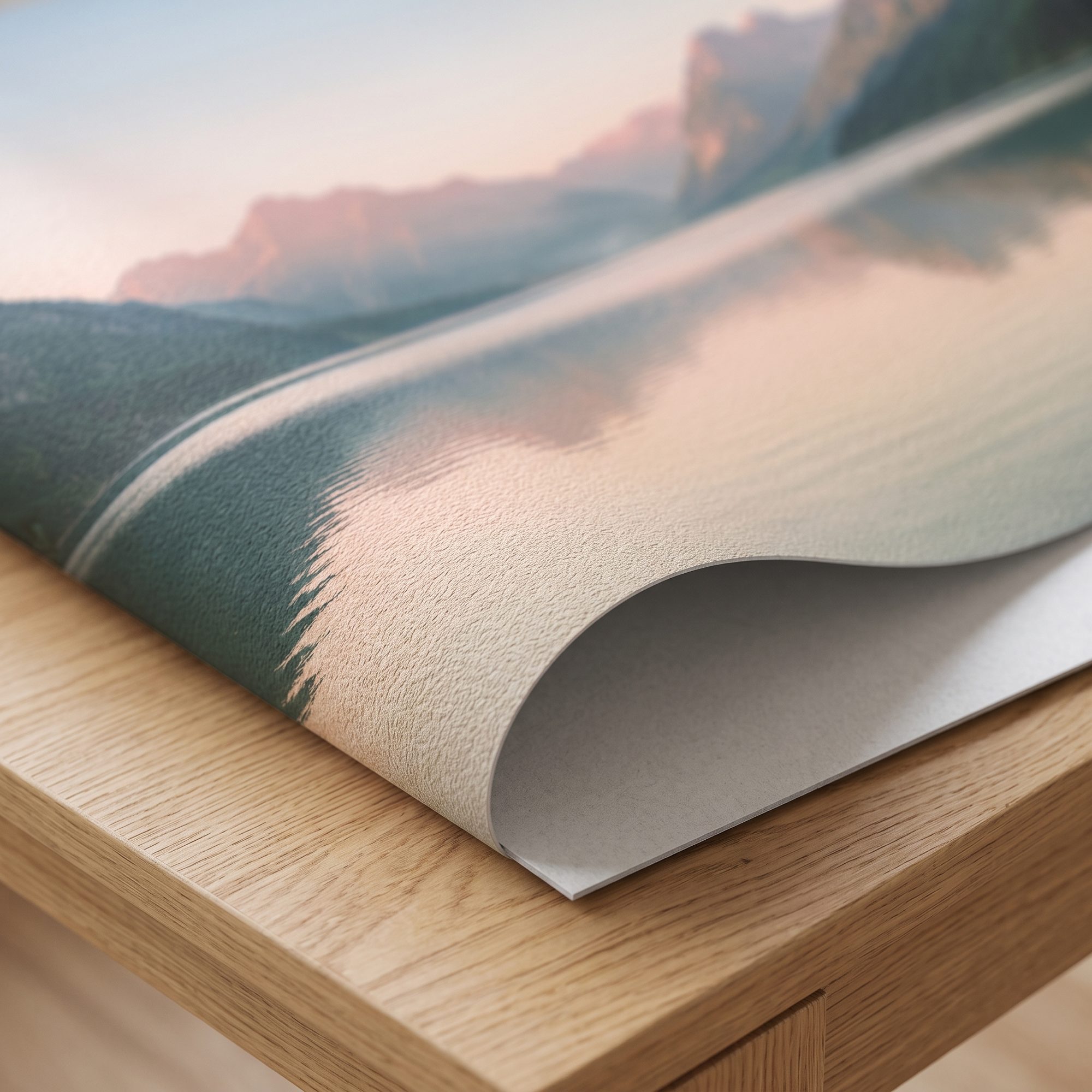 Material der Fototapete in Nahaufnahme